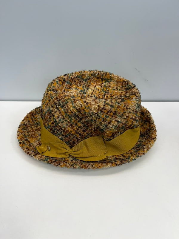 カシラ CA4LA ツイードハット マスタード AOK00777 帽子 レディース帽子 ハット ブラウン 101hat-184