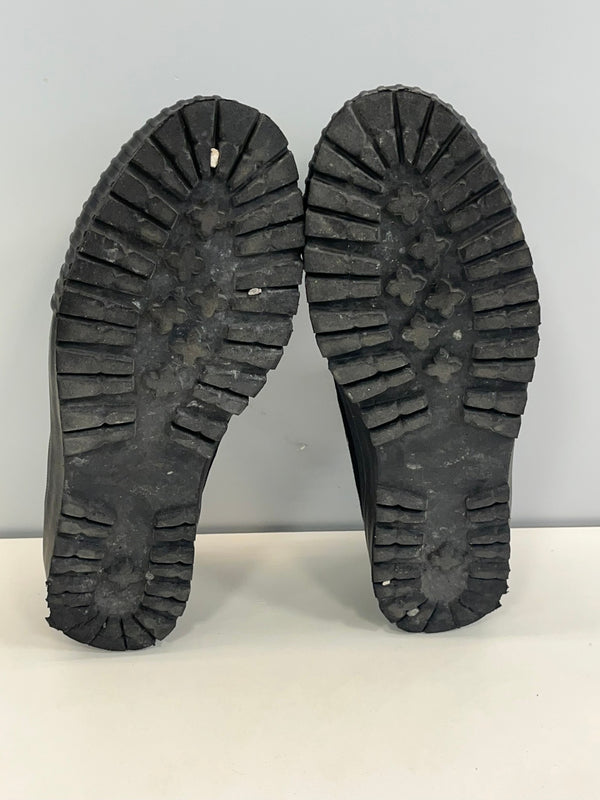 ヨウジヤマモト プールオム Yohjiyamamoto Pour Homme C/CANVAS B LOW TOP SNEAKER 2023SS コットンキャンバス ローカット タンクソール 厚底 メンズ靴 スニーカー ブラック SIZE 3 26.5cm 101sh-2034