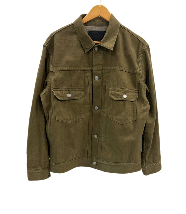 桃太郎ジーンズ MOMOTARO JEANS 2nd Type 10.5oz グリーンデニム ジャケット Gジャン MXGJ1003 ジャケット グリーン Mサイズ 101MT-5008