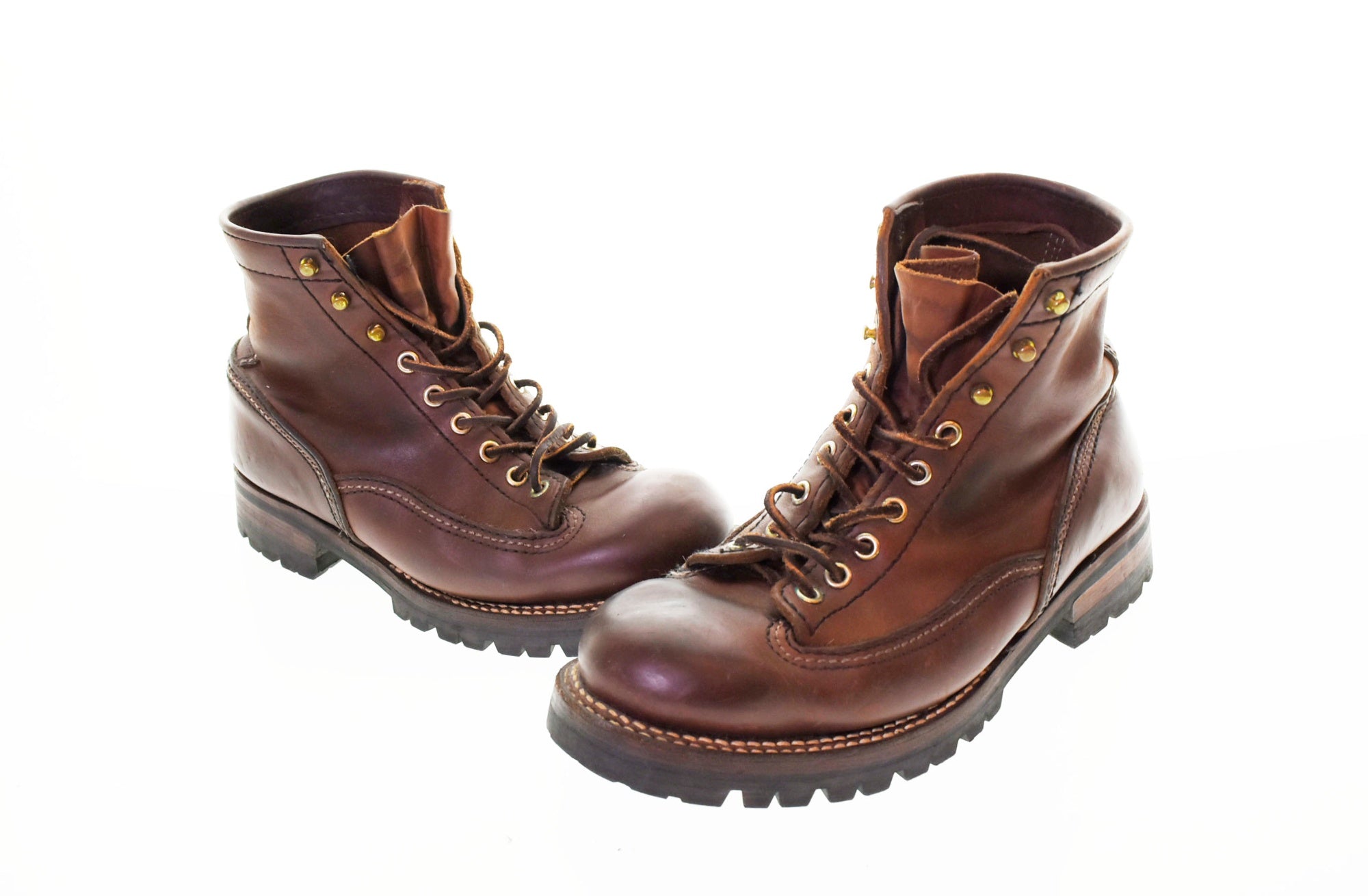 ロンウルフ LONE WOLF LOGGER BOOTS 編み上げ ロガーブーツ 茶 メンズ靴 ブーツ その他 ブラウン 8 103S-312 |  古着通販のドンドンサガール