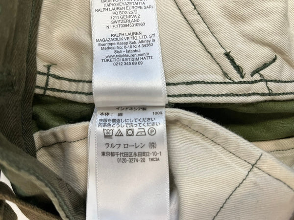 ダブルアールエル RRL ラルフローレン カモフラ 迷彩 ミリタリーパンツ  カーゴパンツ カーキ 36×32 101MB-731