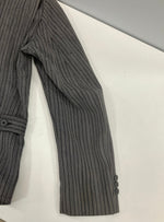 ヴィンテージ vintage 40's 50's 40～50年代 The Allen MFG.CO. ウールギャバジン スポーツジャケット ゴマ塩 ストライプ 菱形TALON ZIP - ジャケット グレー 101MT-4995