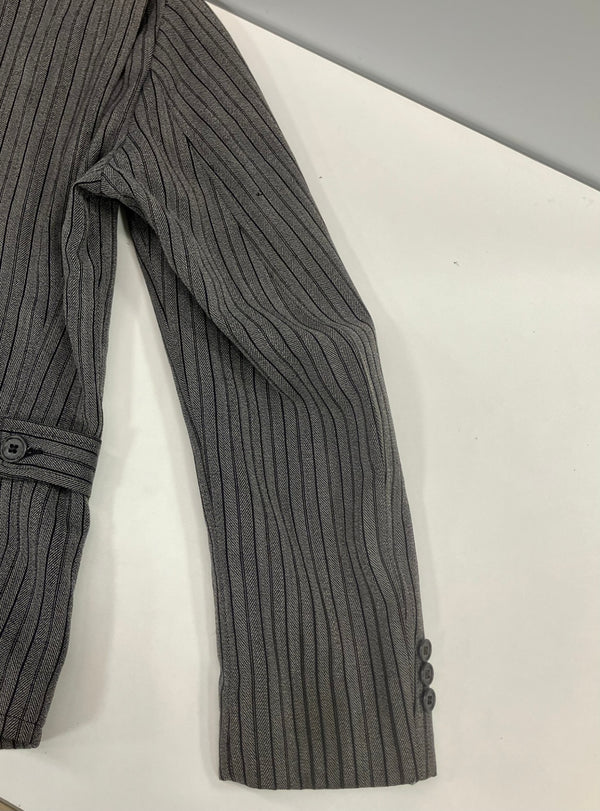 ヴィンテージ vintage 40's 50's 40～50年代 The Allen MFG.CO. ウールギャバジン スポーツジャケット ゴマ塩 ストライプ 菱形TALON ZIP - ジャケット グレー 101MT-4995