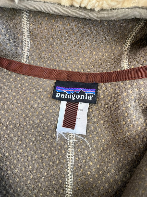 パタゴニア PATAGONIA 00s 00's 04年製 Retro Rhythm Hoody レトロ リズムフーディー フリースジャケット ナチュラル カーキ ベージュ USA製 20930F4 ジャケット ベージュ Mサイズ 101MT-5022