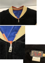 テーラー東洋 TAILOR TOYO 東洋エンタープライズ ALASKA 別珍 アラスカ スカジャン スーベニアジャケット 犬ぞり トナカイ ベロア リバーシブル TT10496 ジャケット ブラック Mサイズ 101MT-5113