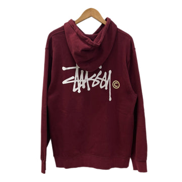 ステューシー STUSSY Hoodie Pullover Sweatshirt パーカ レッド Lサイズ 201MT-3211