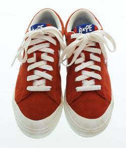 アベイシングエイプ A BATHING APE  BAPE STA ベイプスタ  スニーカー レッド スウェード ローカット M191013 メンズ靴 スニーカー レッド 27cm 103S-897