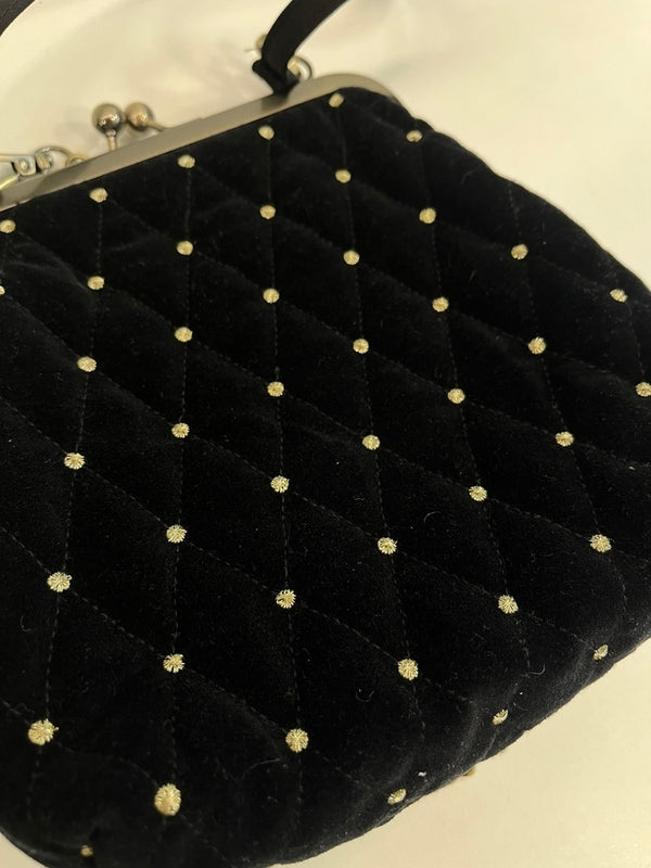 ビビィ Bibiy.   ODETTE PARTY BAG がま口 キルティング ドット バッグ ショルダー バッグ レディースバッグ ショルダーバッグ ブラック 101bag-209