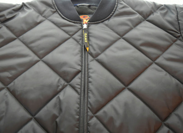 ゲーム GAME SPORTSWEAR  Game Bravest Diamond Quilt Jacket キルティング ジャケット 黒 1221-J  ジャケット ブラック LLサイズ 103MT-1576