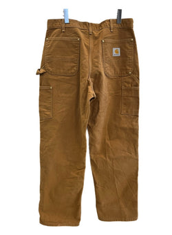 カーハート Carhartt ダブルニー ペインターパンツ US古着 USA製 ワークパンツ B01 BRN カーゴパンツ ブラウン 34×30 101MB-721