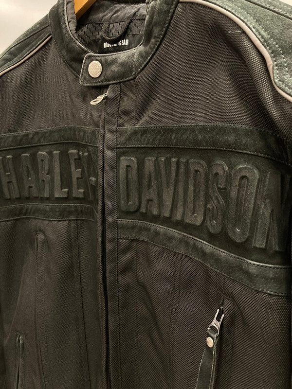 ハーレーダビッドソン Harley-Davidson RIDING GEAR ライディングギア ライディングジャケット バイカー 黒 ロゴ プロテクター 98356-11VM ジャケット ブラック Sサイズ 101MT-3059