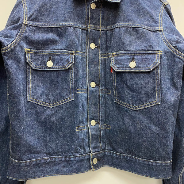 【曜日割引対象外】 リーバイス Levi's 90's 71507XX 日本製 95年製 赤耳 濃紺 ジャケット ブルー 40サイズ 201MT-4856 VB