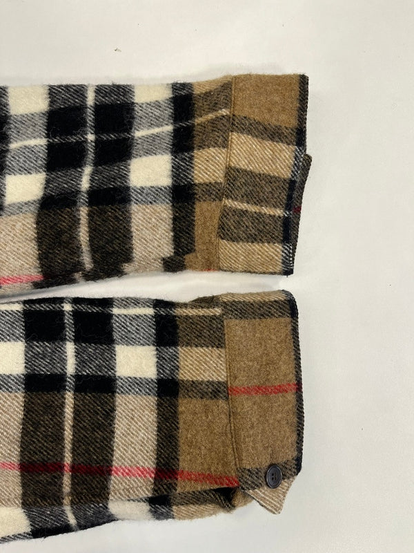 ウェルダン WE11DONE CHECK ANORAK WOOL SHIRT チェック アノラック ウールシャツ ジャケット BL3-20-910RM04 ジャケット ブラウン Mサイズ 101MT-5067