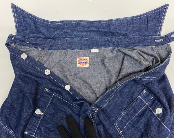 【曜日割引対象外】 カーハート Carhartt ハートタグ 復刻 デニム 610 長袖シャツ ブルー Mサイズ 201MT-4122 VB