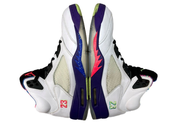 ナイキ NIKE 20年製 AIR JORDAN 5 RETRO BEL-AIR エア ジョーダン レトロ ベルエア AJ5 ジャンプマン シューズ 白 紫 DB3335-100 メンズ靴 スニーカー ホワイト 27.5cm 104S-853