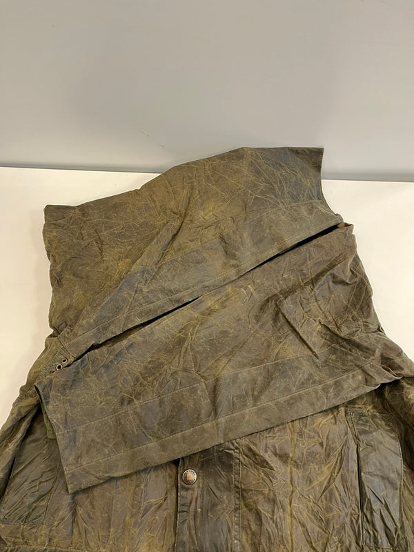 バブアー BARBOUR 90's 90年代 3ワラント BEAUFORT ビューフォート ワックス コットン オイルドジャケット ハーフコート VINTAGE ヴィンテージ A150 C42 ジャケット カーキ 101MT-5344