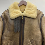 【曜日割引対象外】 ショット SCHOTT 80's B-3 ムートン フライトジャケット ジャケット ブラウン 38サイズ 201MT-4120 VB