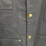 【曜日割引対象外】 カーハート Carhartt ミシガンチョアコート カバーオール ブランケットライナー ダック ジャケット ブラック 201MT-4466 VB