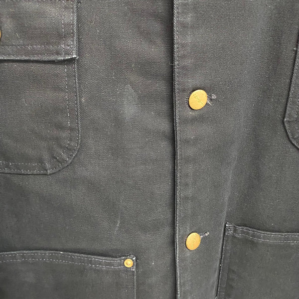 【曜日割引対象外】 カーハート Carhartt ミシガンチョアコート カバーオール ブランケットライナー ダック ジャケット ブラック 201MT-4466 VB