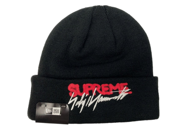 シュプリーム SUPREME 20AW × Yohji Yamamoto ヨウジヤマモト New Era Beanie ニューエラ ビーニー ニット帽 帽子 黒 帽子 メンズ帽子 ニット帽 ロゴ ブラック 104H-67