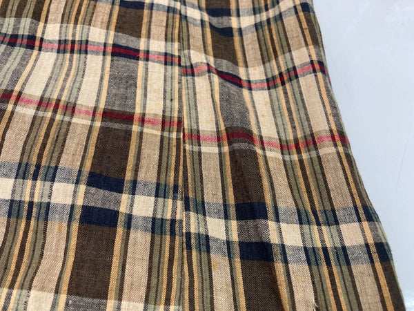 ダブルアールエル RRL 90s 90年代 三ツ星タグ 3B JACKET テーラード センターベント ヴィンテージ VINTAGE ラルフローレン RALPH LAUREN コットン USA製 マドラスチェック ブラウン系 BROWN 茶色 ジャケット マルチカラー Mサイズ 104MT-2033