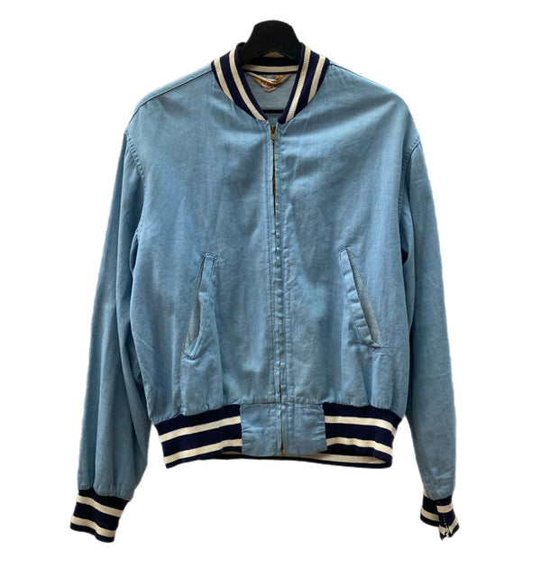 ヴィンテージ vintage 50s 50年代 PENNY'S ペニーズ 棒TALON ジップアップ ダンガリー アウター 水色 青 ジャケット 無地 ブルー 104MT-1358