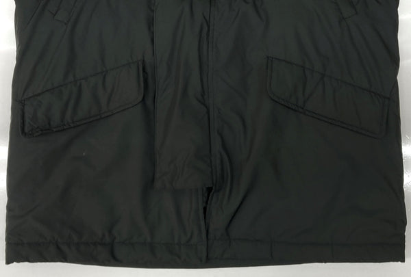 グッドイナフ Goodenough MODS COAT モッズ コート 裏キルティング ジップアップ ファー アウター ジャケット GDEH 黒 ジャケット 無地 ブラック Lサイズ 104MT-2141