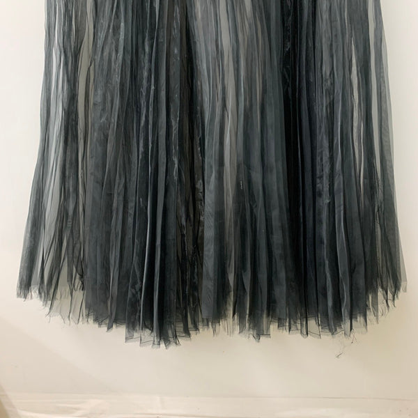 ハイク HYKE 18SS オーガンジープリーツスカートロングスカート 181-14046-013 スカート ブラック 201LB-110