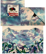 バンド band Vintage 90's FRUIT OF THE LOOM The Moody Blues Tie Dye Floral LIQUID BLUE ムーディーブルース タイダイ XL Tシャツ マルチカラー LLサイズ 101MT-3493