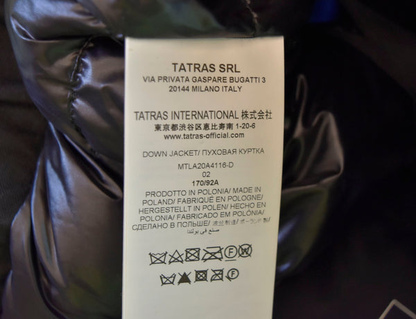 タトラス TATRAS ファー付 ダウンジャケット 黒 MTLA20A4116-D 2 ジャケット ブラック 103MT-1273