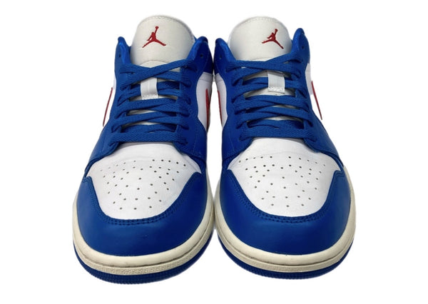 ナイキ NIKE 23年製 WMNS AIR JORDAN 1 LOW エア ジョーダン ロー AJ1 ジャンプマン シューズ 白 青 DC0774-416 メンズ靴 スニーカー ブルー 28.5cm 104S-1059