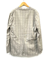 レミレリーフ REMI RELIEF コットン ウール ノーカラー ジャケット RN14153134 グレー XL 601MT-70