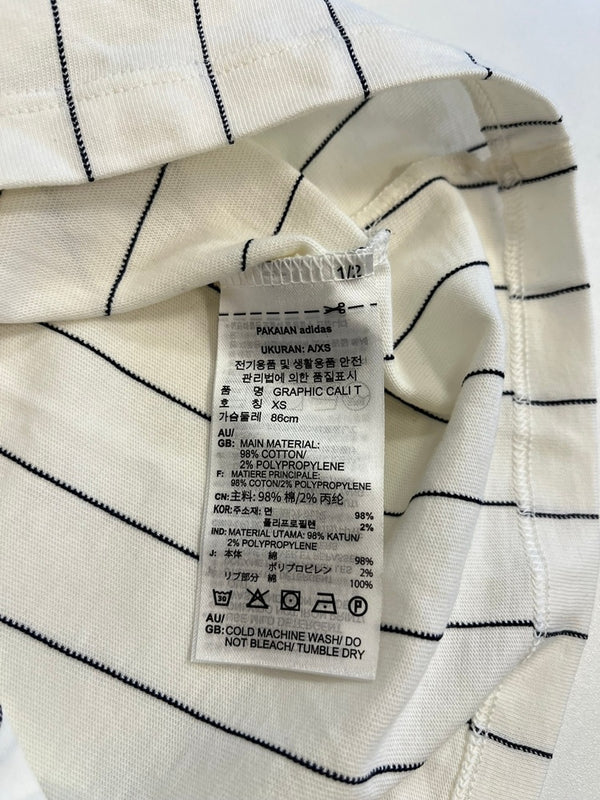 アディダス adidas レディース リニア グラフィック カリ 半袖Tシャツ jc7705 Tシャツ ホワイト SSサイズ XS 101LT-187