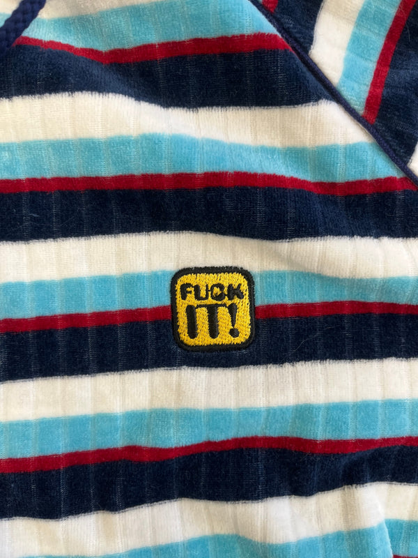 ヒステリックグラマー HYSTERIC GLAMOUR ボーダー パーカー 2CF-4130 パーカ ブルー フリーサイズ 101LT-252