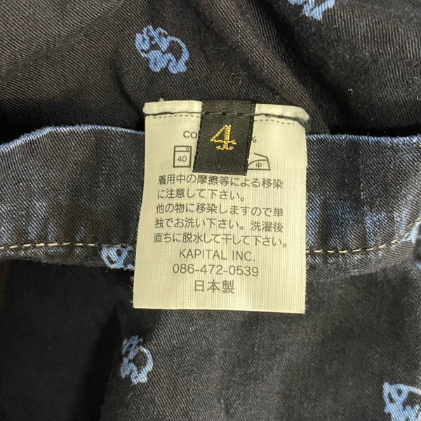 【曜日割引対象外】 キャピタル KAPITAL 3B 総柄 コットンジャケット ジャケット ネイビー XLサイズ 201MT-4236 VB