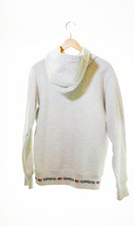 シュプリーム   SUPREME 15AW logo rib hooded sweatshirt パーカー  パーカ ワンポイント グレー Mサイズ 103MT-284