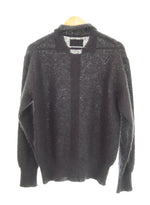 ヨーク YOKE 24AW BRUSHED MOHAIR KNIT SHIRTモヘアニット シャツ 黒 YK24FW0838S 3 カーディガン ブラック 103MT-2227