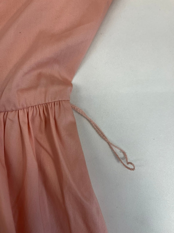 ラルフローレン RalphLauren ラッフルトリム コットンブレンド ドレス フリル ティアード ワンピース ピンク 4 101LT-147