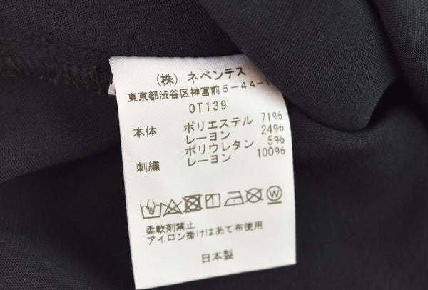 ニードルズ Needles W.U. Straight Pant キャバリー ツイル ストレートパンツ 黒 OT139 ハーフパンツ ブラック Sサイズ 103MB-396