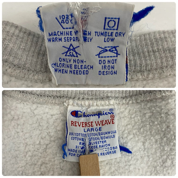 【曜日割引対象外】 チャンピオン Champion 90's US.NAVY REVERSE WEAVE USA製 スウェット グレー Lサイズ 201MT-4600 VB