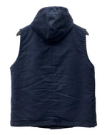 ジェラード JELADO DUFFLE VEST ダッフル ベスト デッキコード ジップアップ フード アウター 紺 CT03502 ベスト 無地 ネイビー Mサイズ 104MT-1664