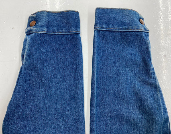 ラングラー Wrangler 70's 70年代 Vintage ヴィンテージ デニム Gジャン トラッカージャケット 4ポケット 青  サイズ 38 ジャケット 無地 ブルー 104MT-1262