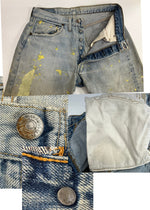 リーバイス Levi's 70's 70年代 501 66 BIGE 移行期 ボタン裏6刻印 不均等V 赤耳 VINTAGE ヴィンテージ デニム ブルー 101MB-631