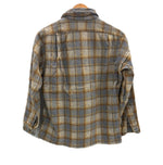 ペンドルトン PENDLETON 70's 70年代 ウール チェックシャツ ボードシャツ  ネルシャツ 開襟 オープンカラー ボックス vintage ヴィンテージ MADE IN USA アメリカ製  長袖シャツ ベージュ Mサイズ 101MT-5361
