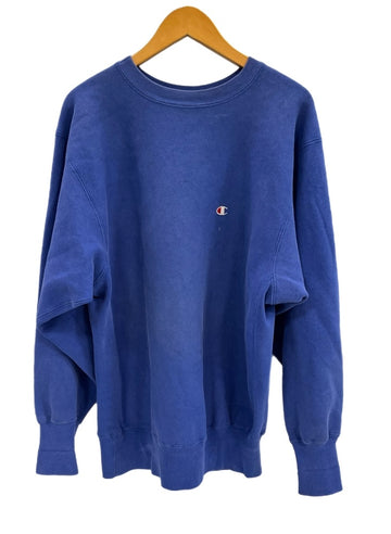 チャンピオン Champion 90s～ ヴィンテージ vintage 刺繍タグ リバースウィーブ REVERSE WEAVE US古着 青 XL スウェット ブルー LLサイズ 101MT-4100