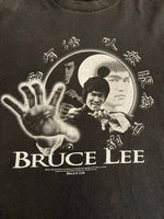 US US古着 BRUCE LEE ブルース・リー  カンフー 陰陽 黒 Tシャツ ブラック 101MT-4833