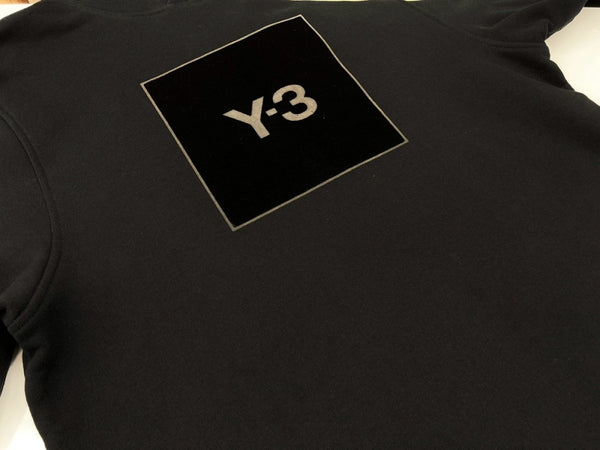 ワイスリー Y-3 21AW SQUARE LOGO HOODIE スクエア ロゴ フーディ スウェット パーカー 黒 HB3322 ABW003 パーカ ロゴ ブラック Sサイズ 104MT-1865
