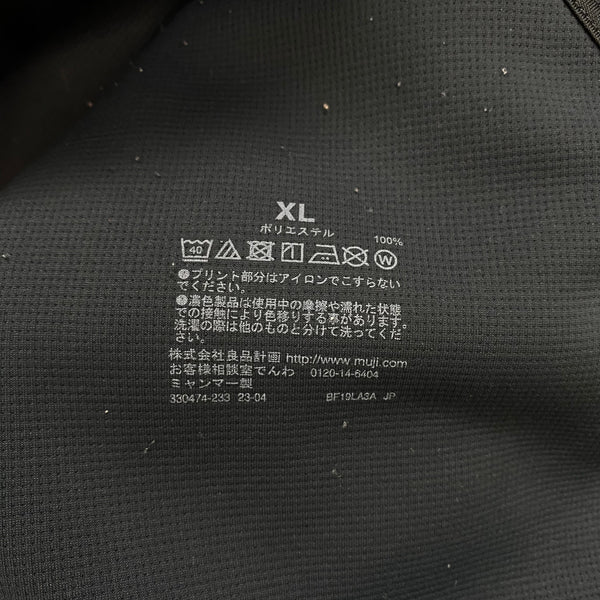 無印良品 MUJI Labo 尾花期 二重編みスウェット ZIPUP プルオーバー パンツ スーツ・セットアップ ブラック XLサイズ 201MT-3939