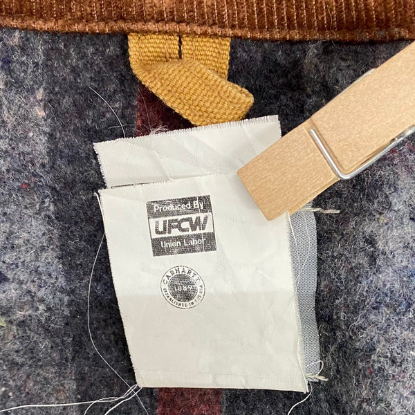 【曜日割引対象外】 カーハート Carhartt 00's ミシガンチョアコート ダック ジャケット ベージュ 34サイズ 201MT-4707 VB