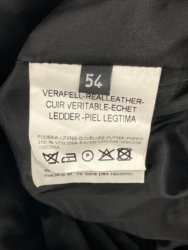 ブルーノマリ BRUNOMAGLI レザーテーラードジャケット 54 ジャケット ブラック 101MT-5298